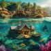 Mystical Seabed Haven: Unveiling the Underwater Village Stock ...